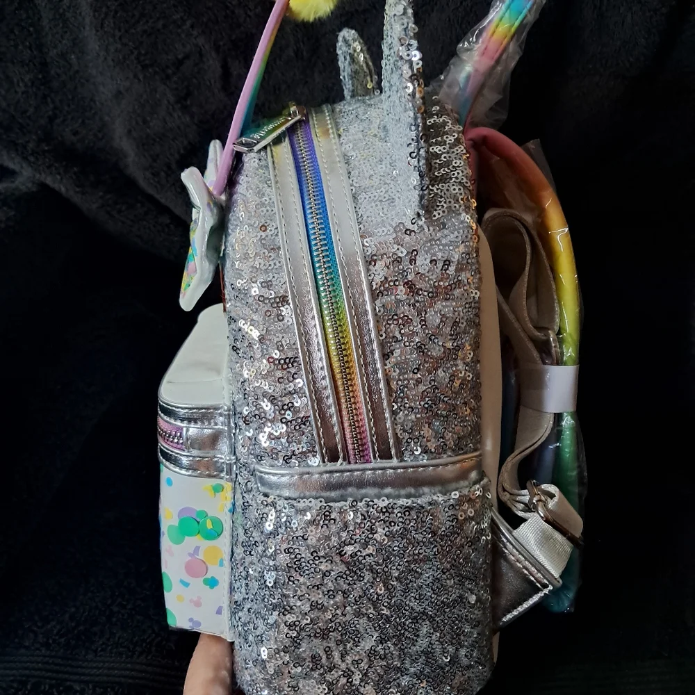 Sequin Birthday Loungefly Mini Backpack - Picture 4 of 6